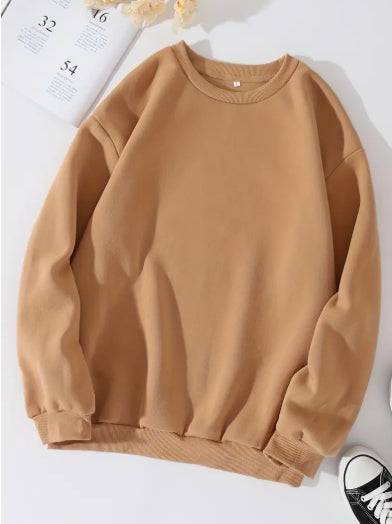 C. Pullover Solid Color Sweatshirts (Women's)
